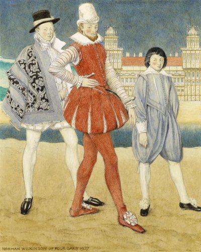 Mercutio et Benvolio - Roméo et Juliette, 1927 - Norman Wilkinson